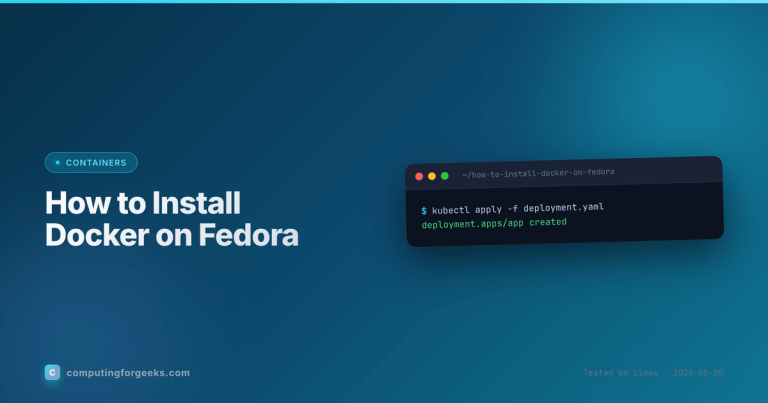 How to Install Docker on Fedora 44 / 43 / 42