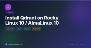 Install Qdrant on Rocky Linux 10 / AlmaLinux 10