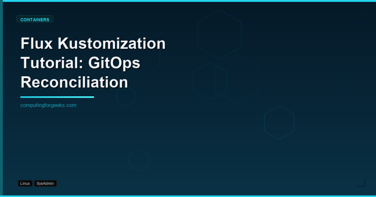 Flux Kustomization Tutorial: GitOps Reconciliation, Health Checks, Suspend, Trace