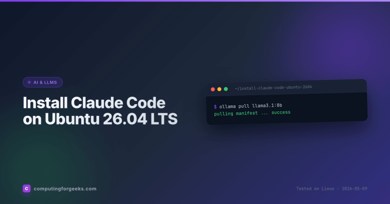 Install Claude Code on Ubuntu 26.04 LTS cover