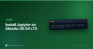 Install Jupyter on Ubuntu 26.04 LTS cover