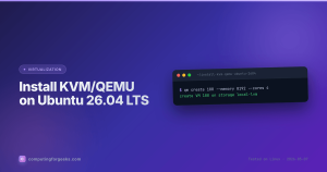 Install KVM/QEMU on Ubuntu 26.04 LTS cover