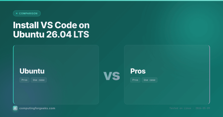 Install VS Code on Ubuntu 26.04 LTS cover