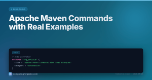 Apache Maven 3.9 commands cheat sheet with JDK 25 JUnit 5 and build lifecycle