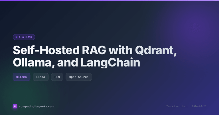 Build a Self-Hosted RAG with Qdrant, Ollama, and LangChain