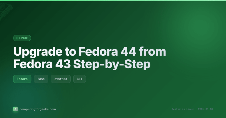 Upgrade Fedora 44 from 43 featured image