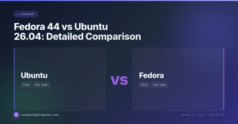 Fedora 44 vs Ubuntu 26.04 LTS comparison featured