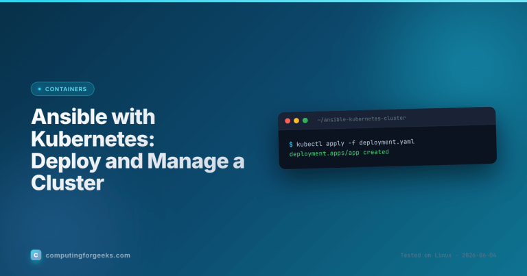 Ansible with Kubernetes: Deploy and Manage a Cluster