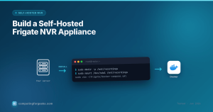 Self-hosted Frigate NVR appliance build with mini PC, Hailo accelerator and PoE cameras