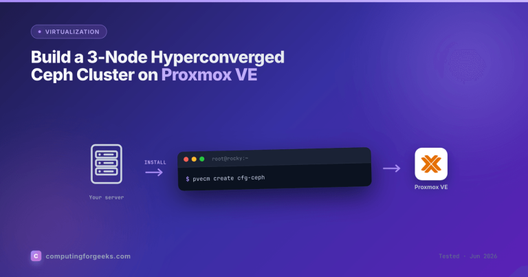Build a 3-Node Hyperconverged Ceph Cluster on Proxmox VE