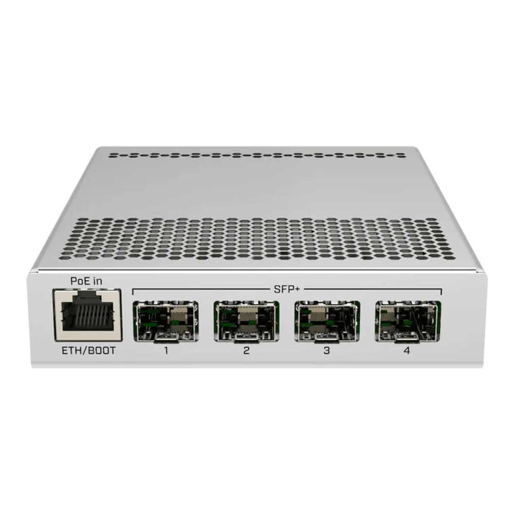 Build a Ceph Storage Cluster for Your Home Lab (3-node, NVMe, 10GbE) 5 MikroTik CRS305-1G-4S+IN four-port SFP+ 10GbE switch for a Ceph cluster