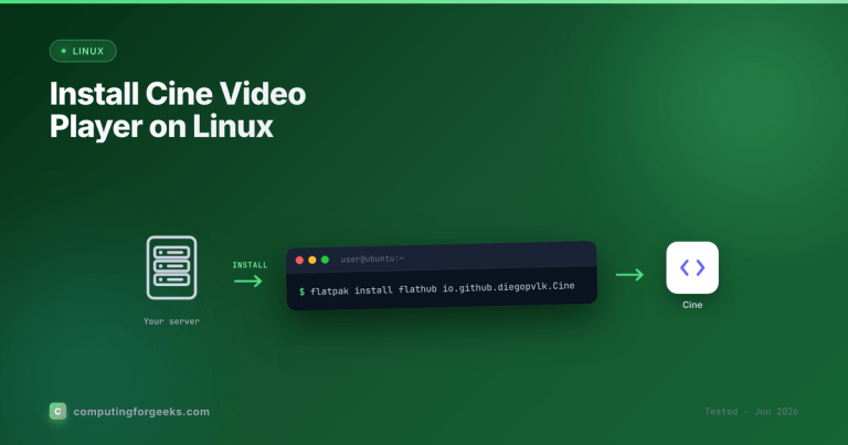 Install Cine Video Player on Linux