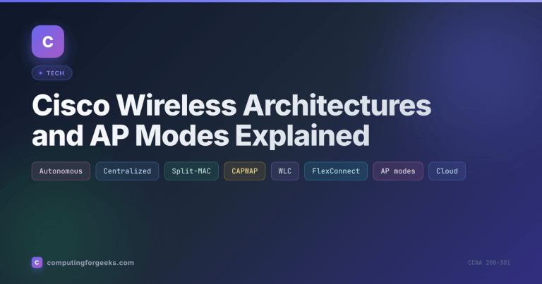 Cisco Wireless Architectures and AP Modes Explained
