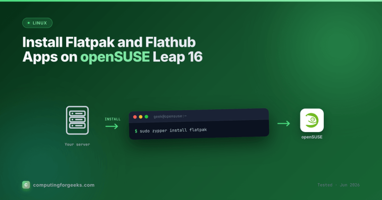 Install Flatpak on openSUSE Leap 16 featured image