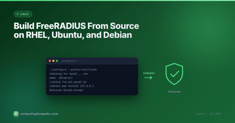 Build FreeRADIUS from source on RHEL, Ubuntu, and Debian