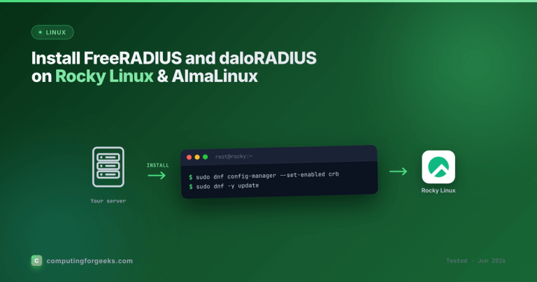 Install FreeRADIUS and daloRADIUS on Rocky Linux and AlmaLinux