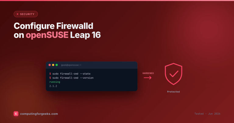 Configure firewalld on openSUSE Leap 16 featured image