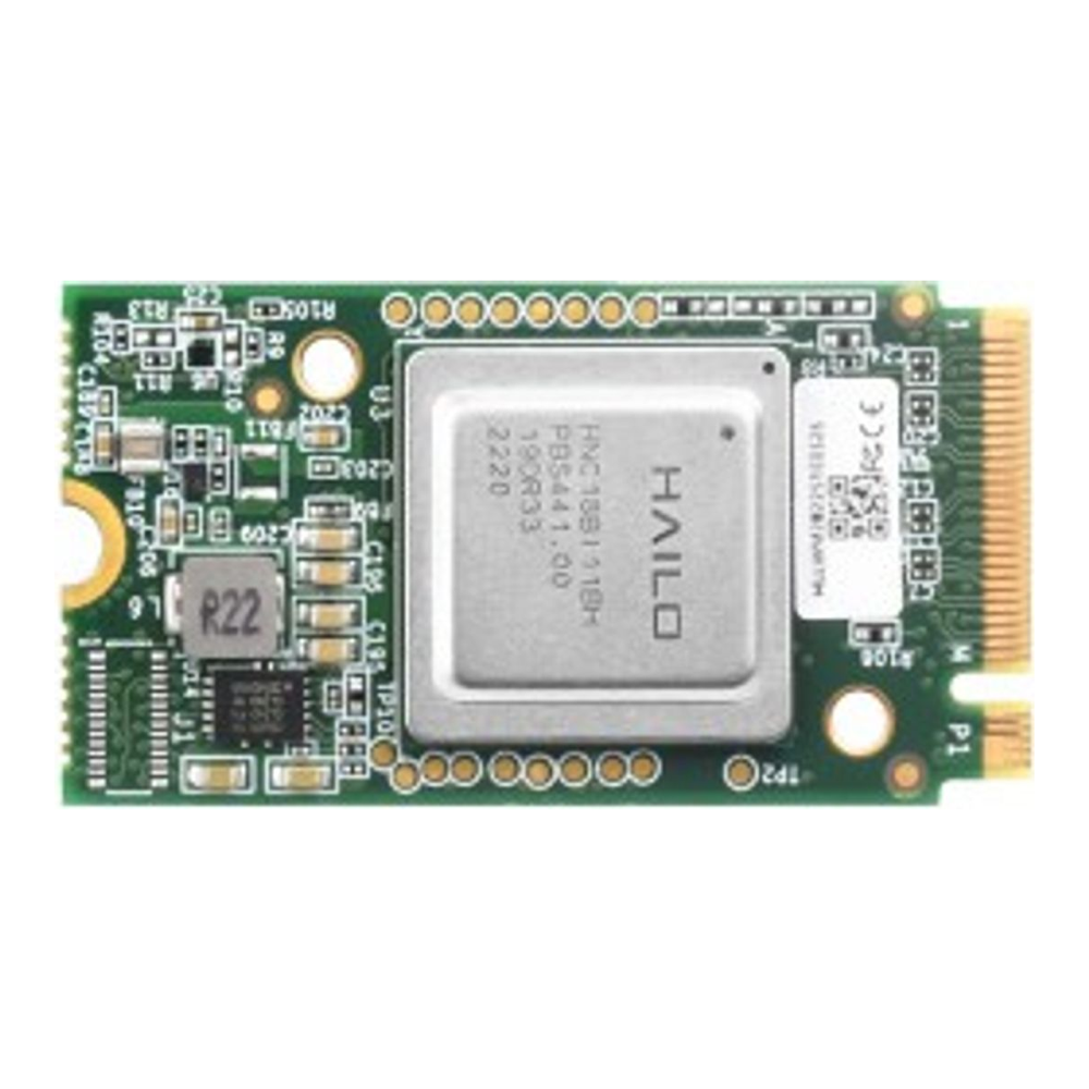 Hailo-8 M.2 module 26 TOPS PCIe accelerator for Frigate detection in a mini PC