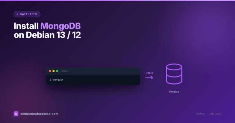 Install MongoDB on Debian 13 / 12