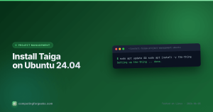 Install Taiga project management on Ubuntu 24.04 with Docker Compose