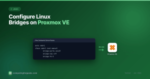 Linux bridge configuration in /etc/network/interfaces on Proxmox VE
