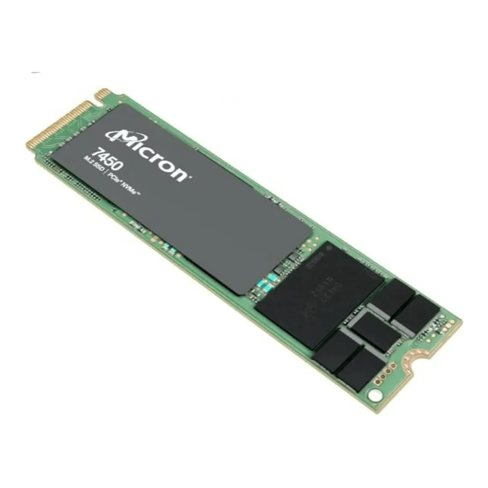 Micron 7450 MAX 800GB M.2 enterprise NVMe SSD with power-loss protection for a database VM or ZFS SLOG