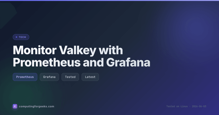 Monitor Valkey with Prometheus and Grafana