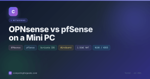 OPNsense vs pfSense on a Mini PC: Throughput, IDS, and WireGuard