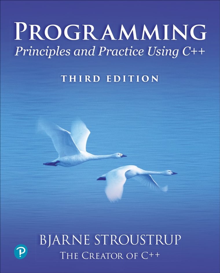 Programming Principles and Practice Using C++ 3rd Edition by Bjarne Stroustrup book cover
