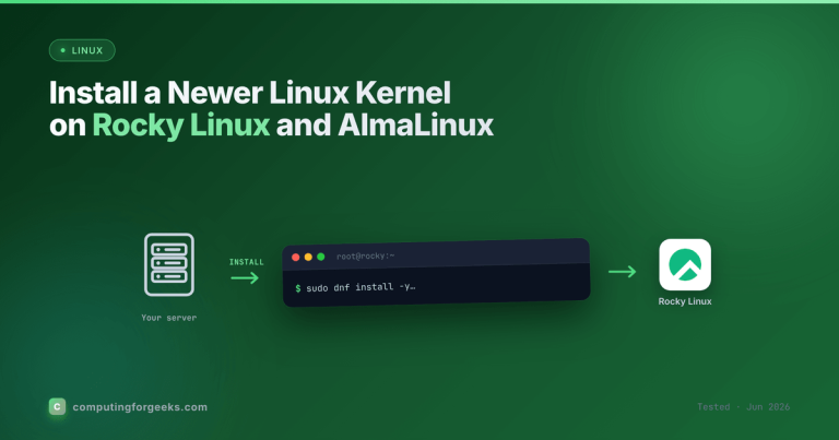 Install a newer Linux kernel on Rocky Linux and AlmaLinux 10 and 9 with ELRepo