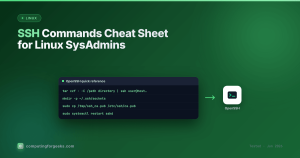 SSH commands cheat sheet for Linux system administrators