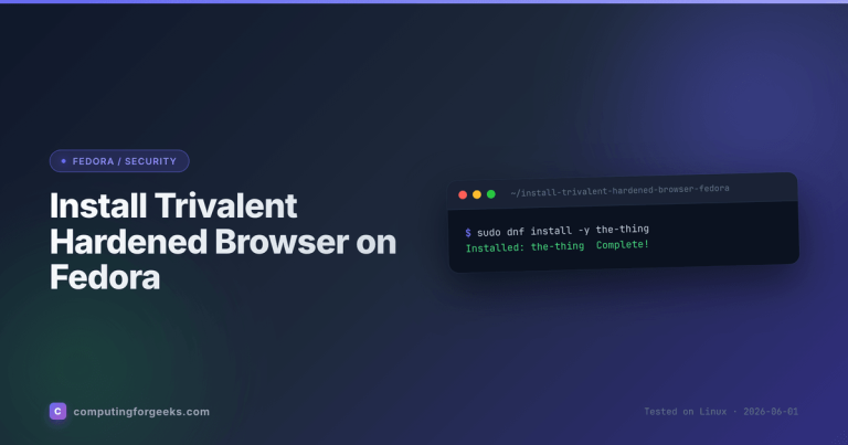 Install Trivalent hardened Chromium browser on Fedora