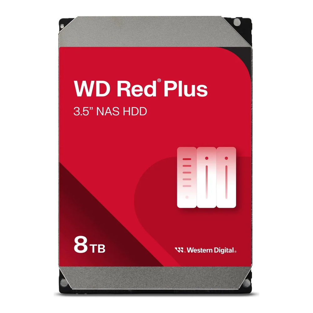 Best NAS Hard Drives for 2026: WD Red Pro vs Seagate IronWolf 2 WD Red Plus 8TB CMR NAS hard drive WD80EFPX