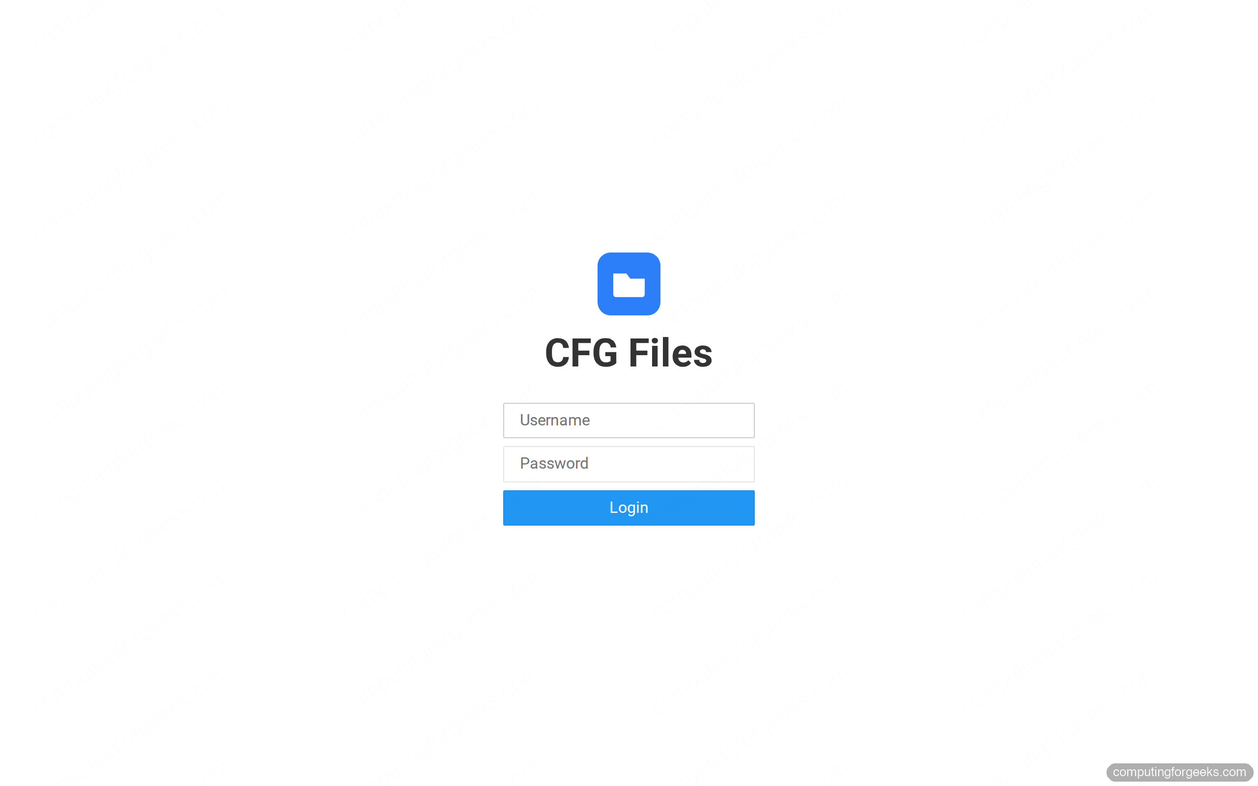 FileBrowser branded login page served over HTTPS on Ubuntu 24.04