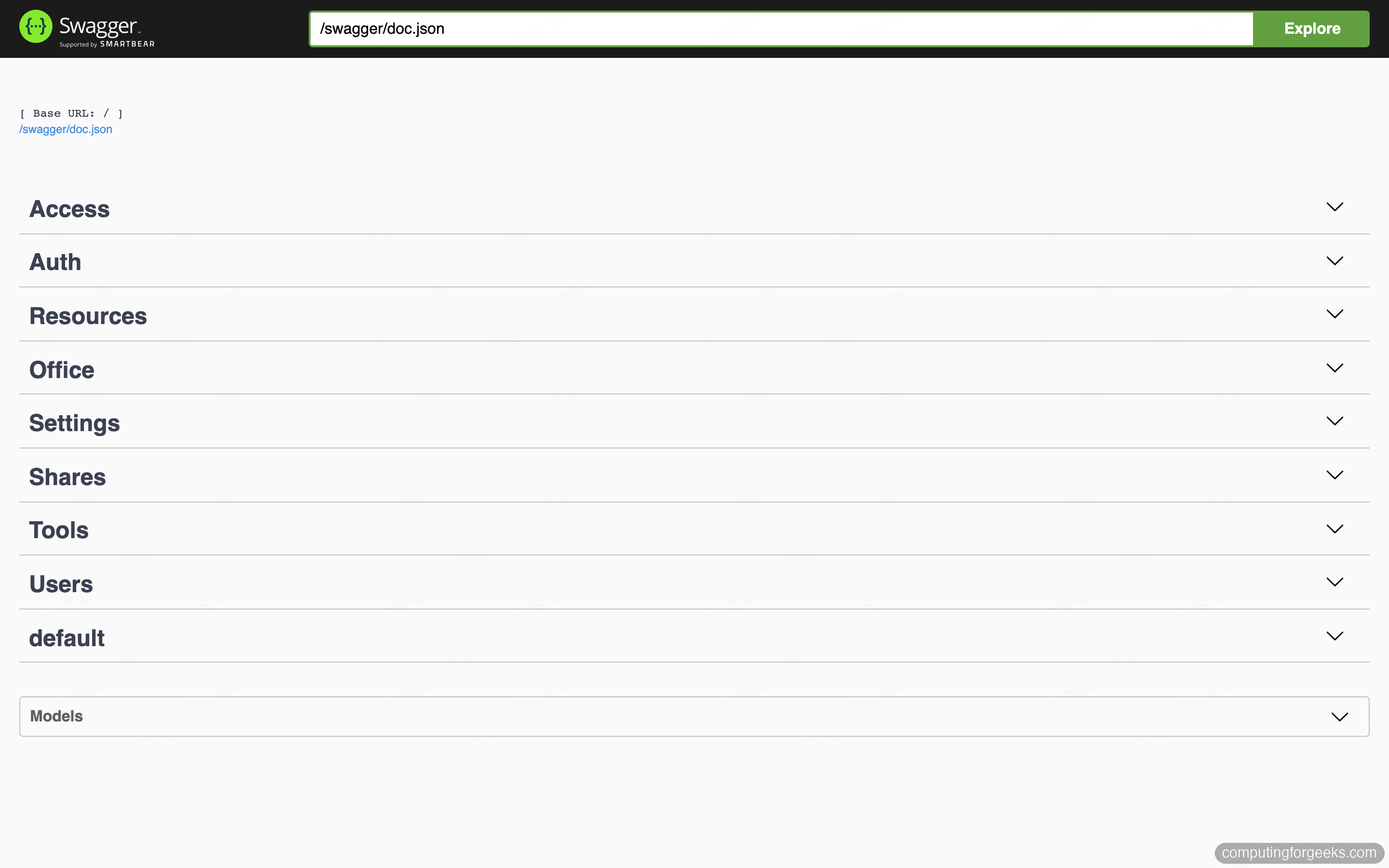 FileBrowser Quantum: OIDC, LDAP and Multi-Source File Manager 7 FileBrowser Quantum Swagger API documentation page