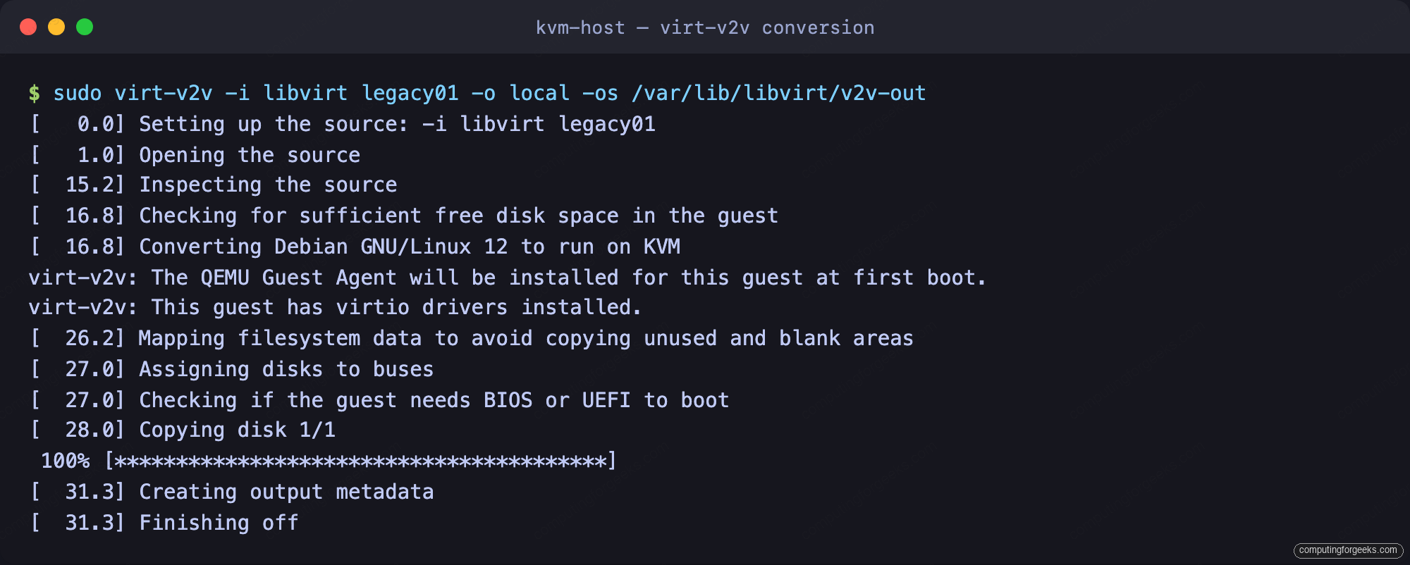 Migrate KVM to Proxmox VE: 3 Tested Methods 8 virt-v2v converting a KVM libvirt guest to run on Proxmox VE
