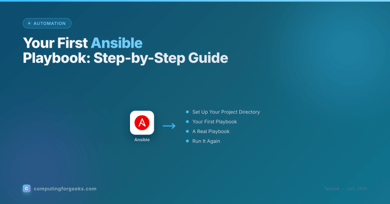 Ansible playbook tutorial: your first playbook step by step