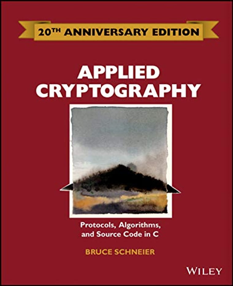 Best Data Security and Encryption Books for 2026 3 Applied Cryptography 20th Anniversary Edition by Bruce Schneier book cover