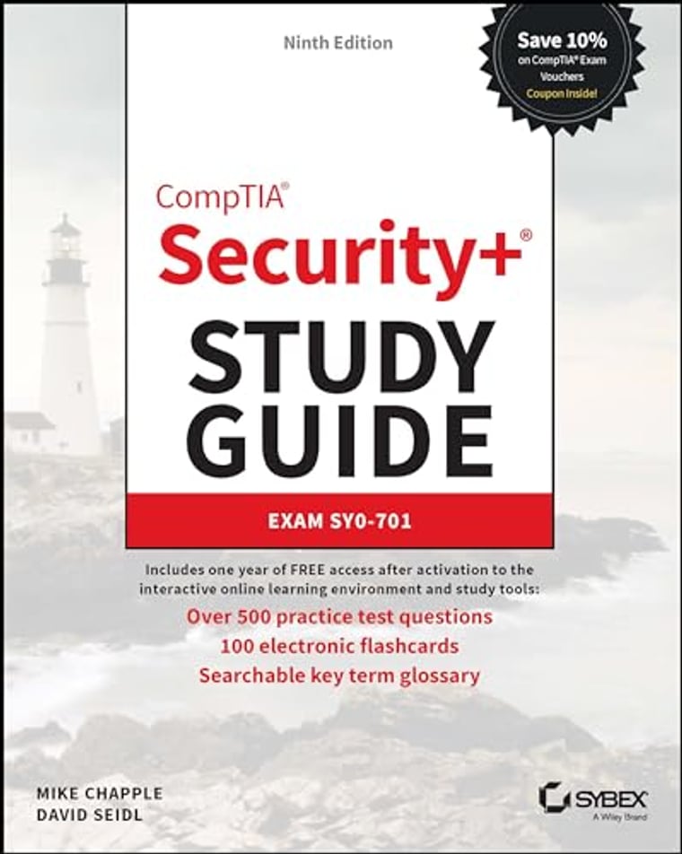 Best Data Security and Encryption Books for 2026 8 CompTIA Security Plus SY0-701 Study Guide 9th Edition book cover