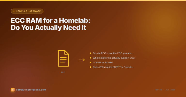 ECC RAM for a Homelab: Do You Actually Need It