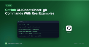 GitHub CLI cheat sheet with gh quick reference commands