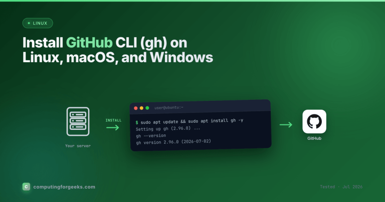 Install GitHub CLI (gh) on Linux, macOS, and Windows