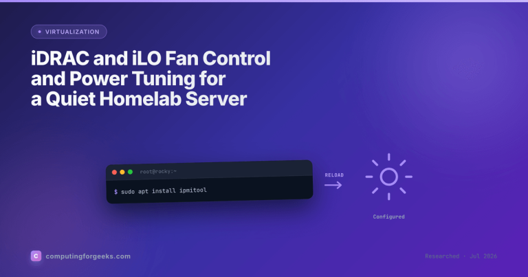Quiet a homelab server with iDRAC and iLO fan control and Proxmox power tuning