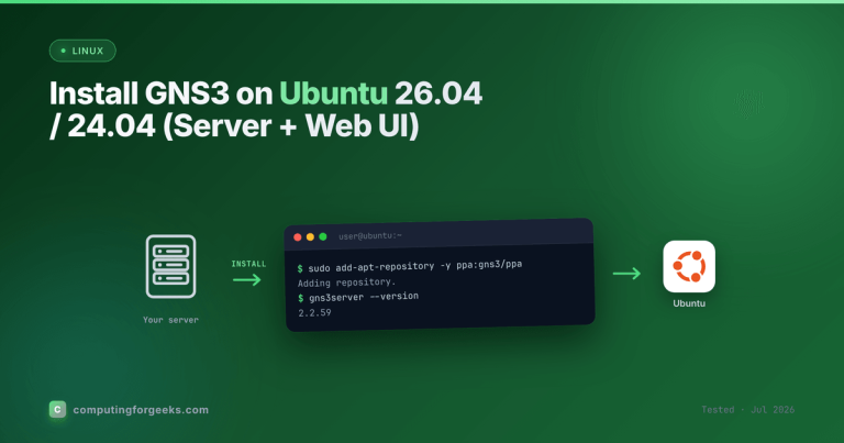 Install GNS3 on Ubuntu 26.04 and 24.04 from the official PPA
