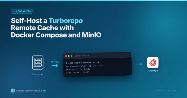 Self-hosted Turborepo remote cache with Docker Compose and MinIO on Ubuntu