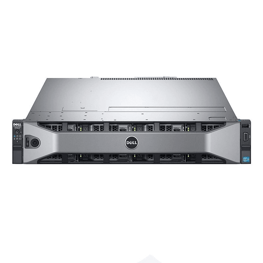 Dell PowerEdge R730xd 2U rackmount server front view for a homelab