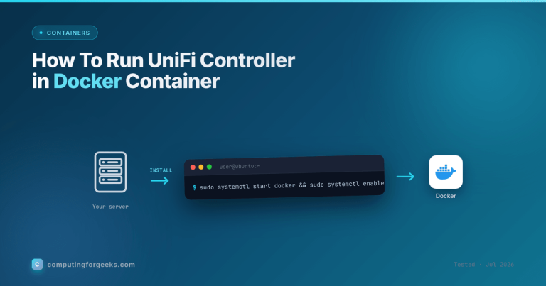 Running the UniFi Network controller in a Docker container on Linux