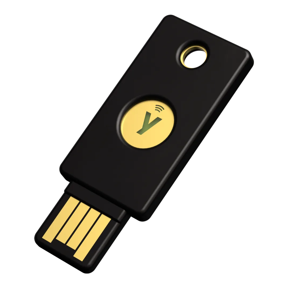 YubiKey 5 NFC USB-A hardware security key for FIDO2 SSH login
