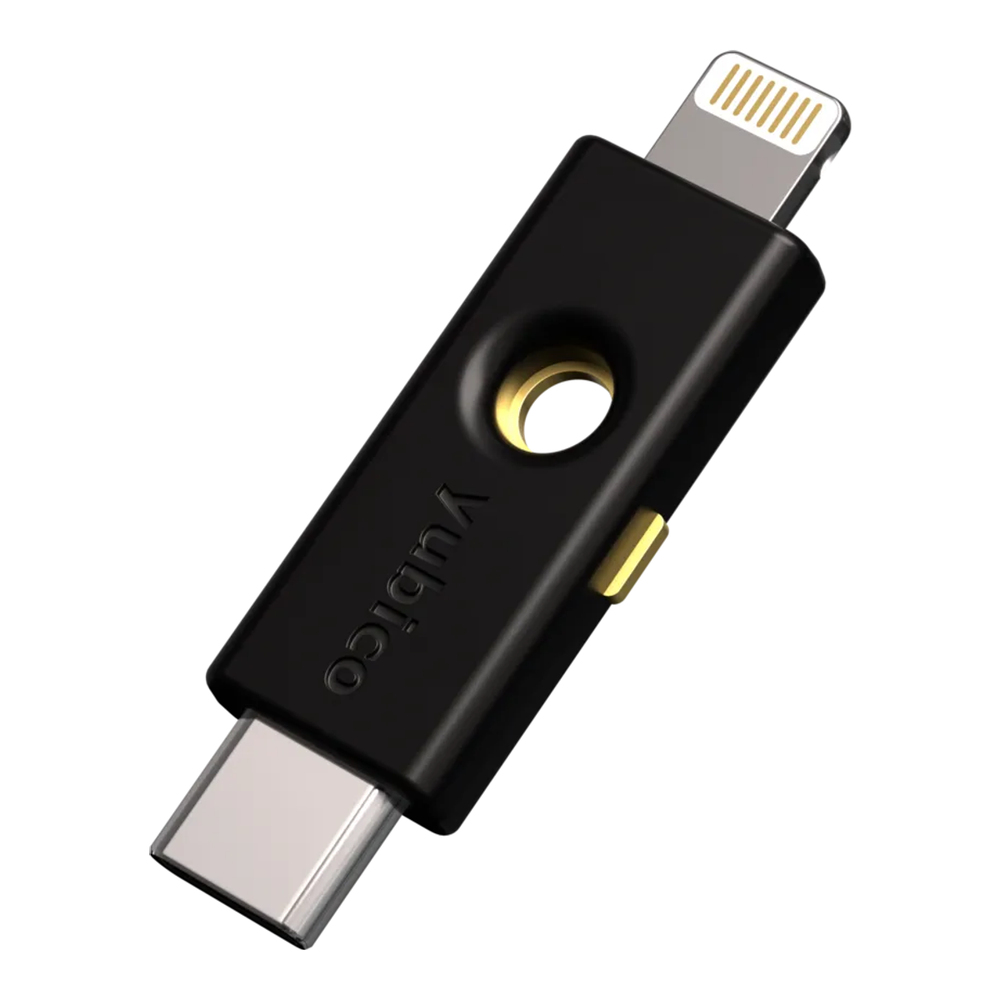YubiKey 5Ci dual USB-C and Lightning security key for iPhone and Mac