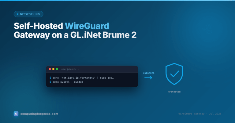 Self-Hosted WireGuard Gateway on a GL.iNet Brume 2
